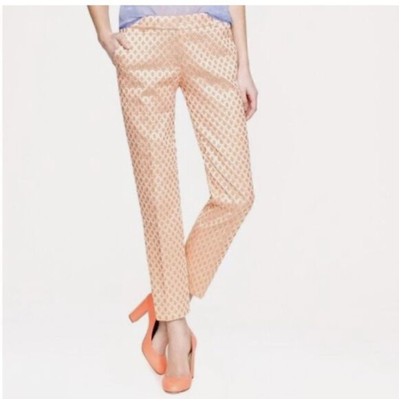 J Crew Collection Gilded Dot Metallic Cafe Capri Pants NWT - Picture 8 of 8